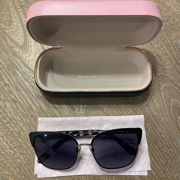 kate spade Accessories - Kate Spade Black Cat-Eye Sunglasses